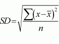 Image result for standard deviation equation